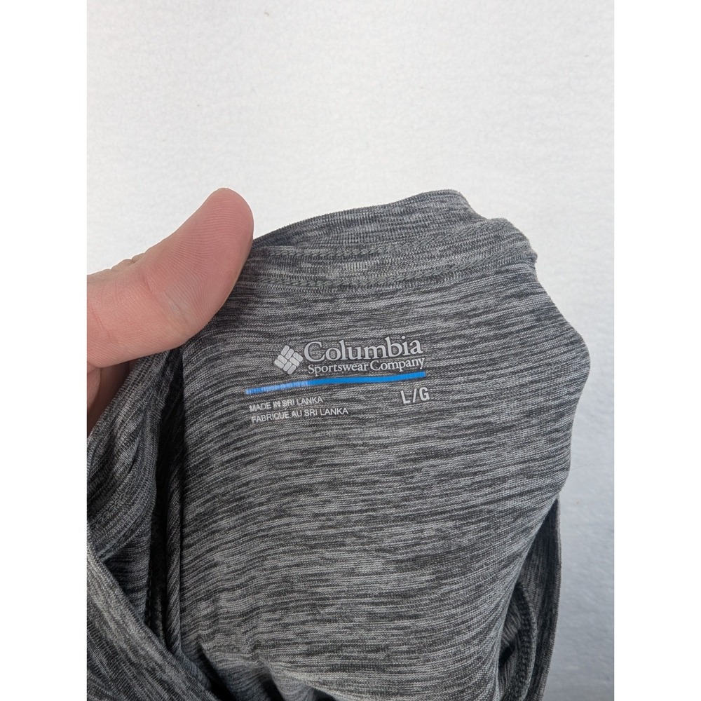 Columbia T Shirt Mens Marled Gray Outdoor Tee‎ Nature Hiking Athletic L - Picture 5 of 6